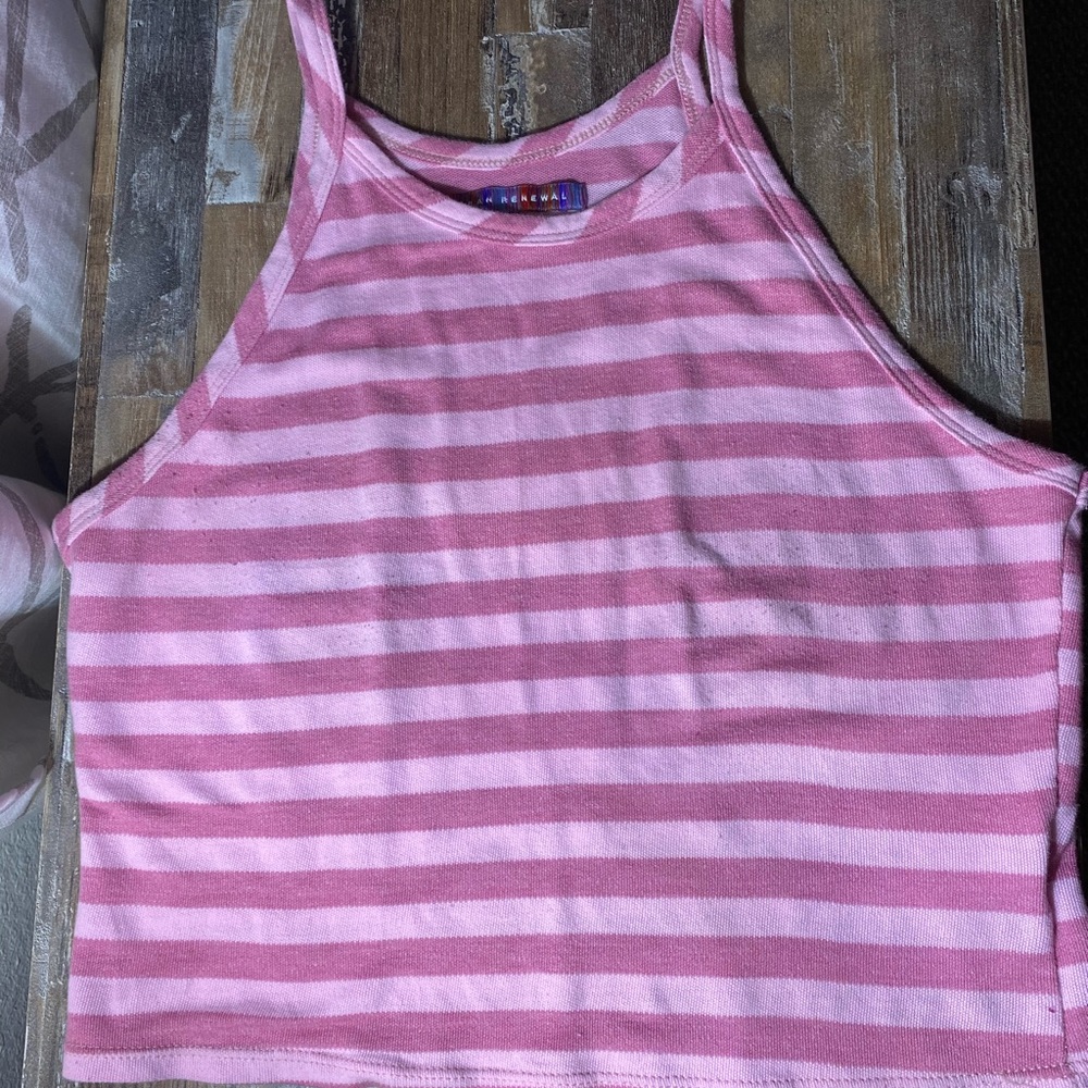 fitted striped tank from UO